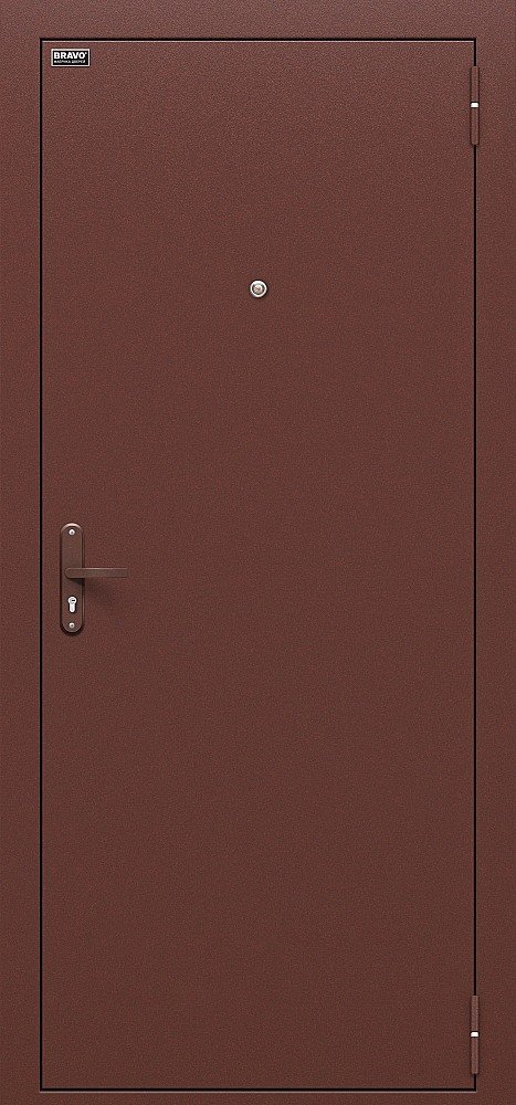 Браво Входная дверь Оптим Эконом, арт. 0001000 - фото №1 (внешняя сторона)